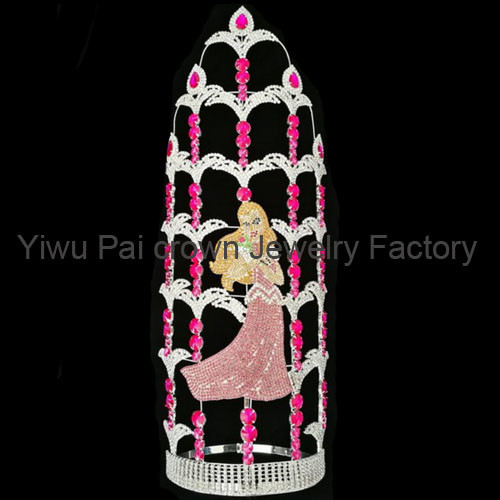 custom 30 inch pageant crowns with your logo name there pageant crown suppliers crown manufactuer pai crown jewelry