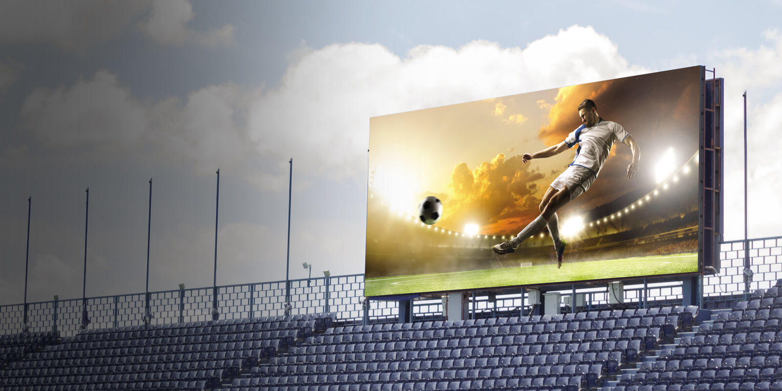 IP65 7000mcd/sqm P6.67 LED Stadium Advertising Boards