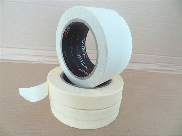 60Y 2" Narrow Width Colored Masking Tape Low Noise Nature Rubber UV Resistant