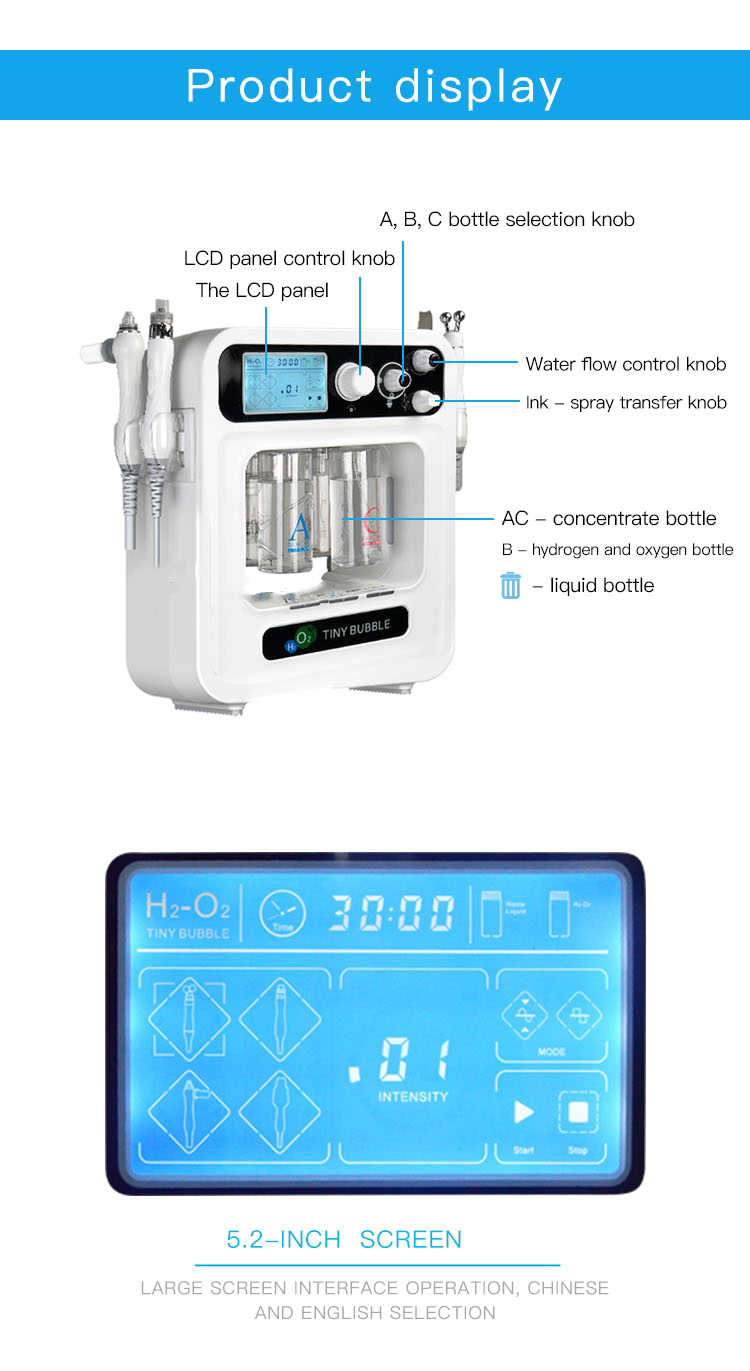 Hydro Skin Facials Acne Removal Ultrasonic Beauty Machine Mini Multifunctional
