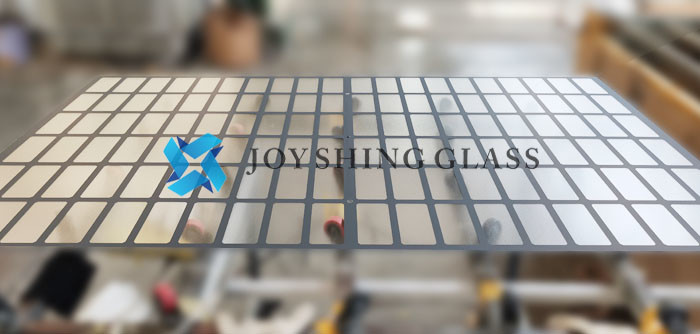 Silk Screen Ultra clear Patterned Back Glass