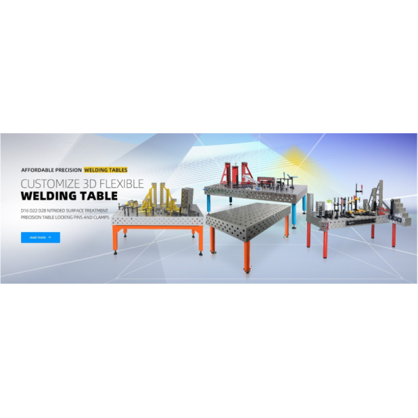 Assembly Friendly D28 3D Heavy Duty Modular Welding Station Table