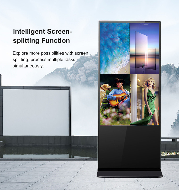 Android Indoor Digital Advertising Display 43" 50" 55" 65" Optional