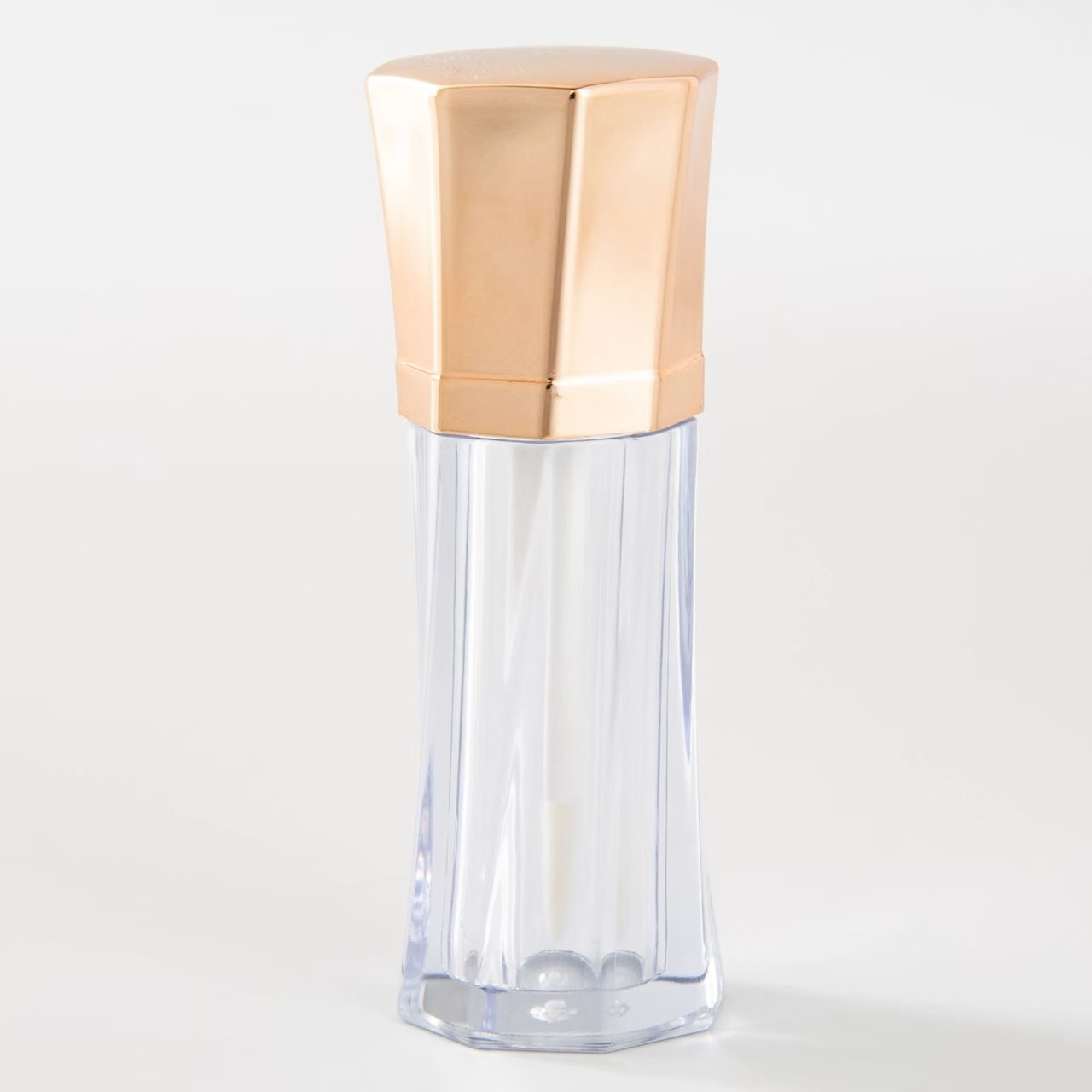 Various Colors Octagonal Portable Plastic Lip Glaze Tube Round Shape in Aluminum / Plastic Material
