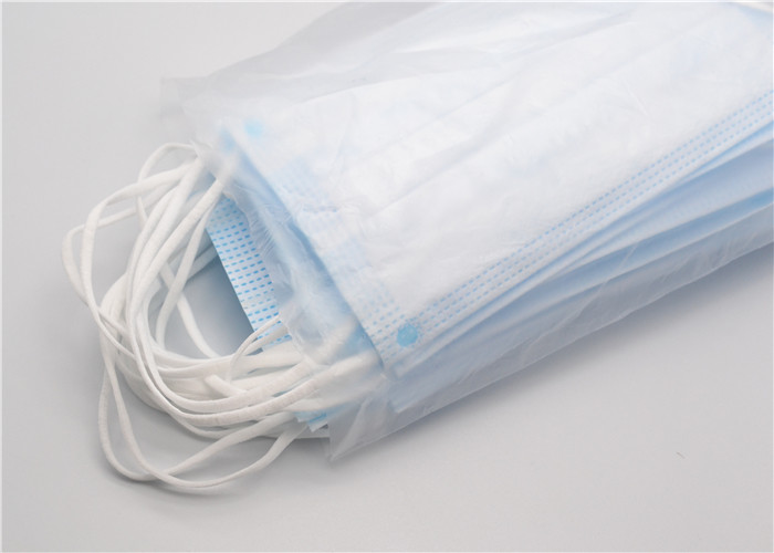 Hypoallergenic 3 Ply Face Mask High Breathability Fiberglass Free Latex Free