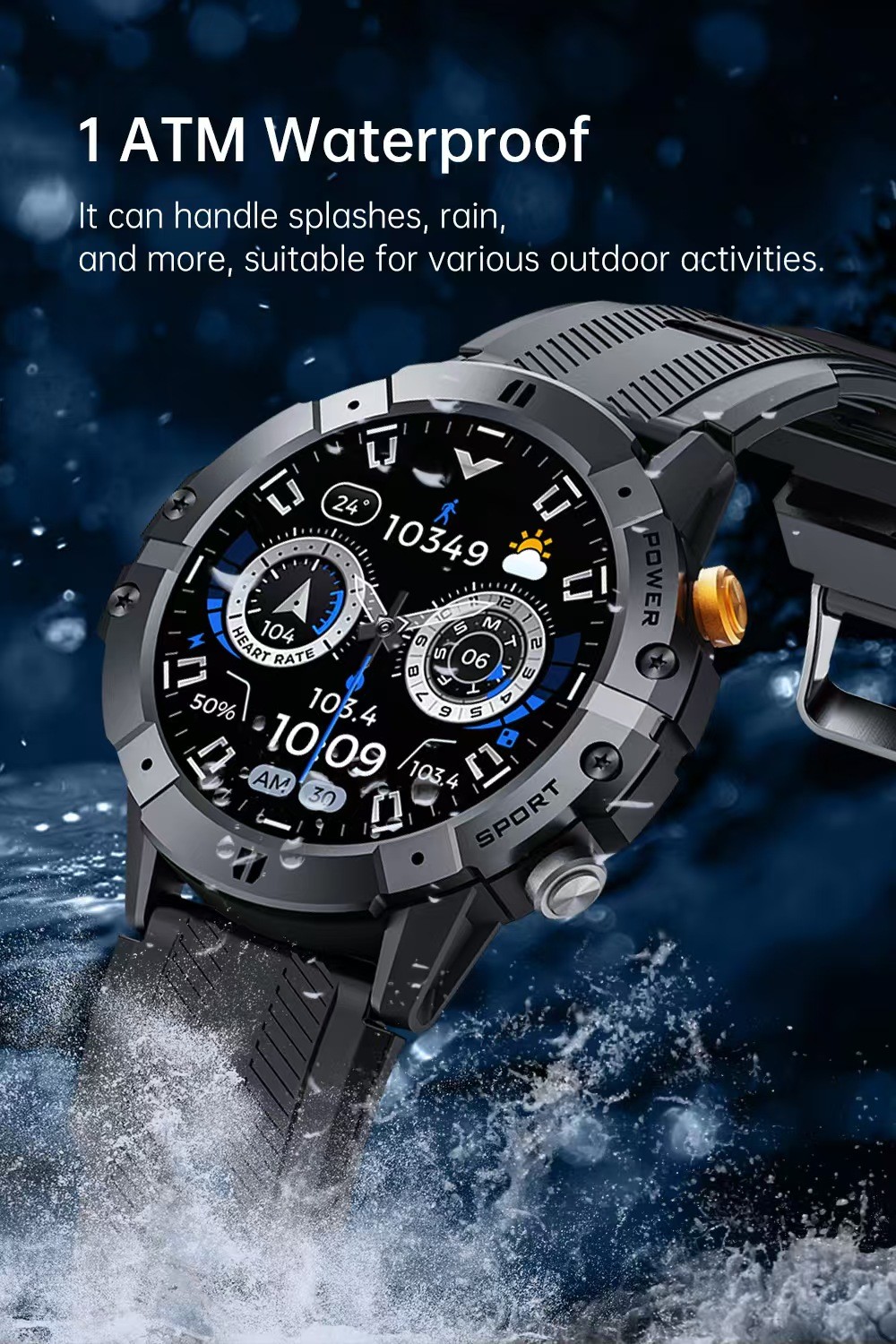 1.52 inch SmartWatch C29 Smart Watch With Blood Oxygen Pressure Heart Rate Monitor