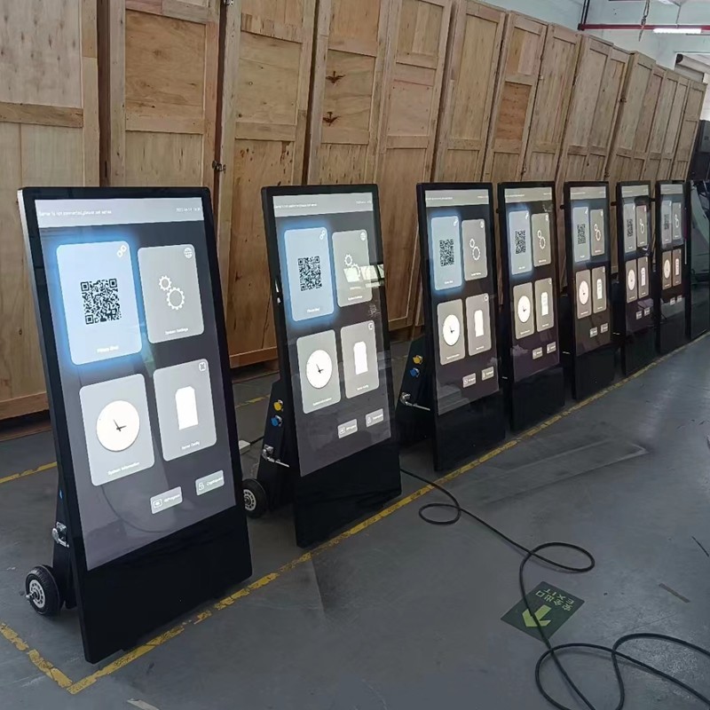 Double Side Outdoor LCD Advertising Player 32 55 86 Inch Capacitive Kiosk
