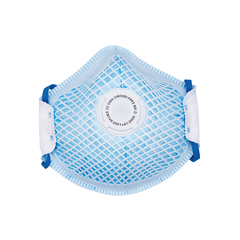 DM043V -2 Valved Respirator Anti Dust Face Mask for Construction and Cleaning