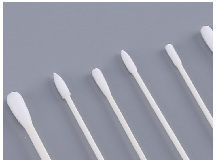 Paper Handle White Cotton Bud Swab Round Head For Cosmetic Cleaning
