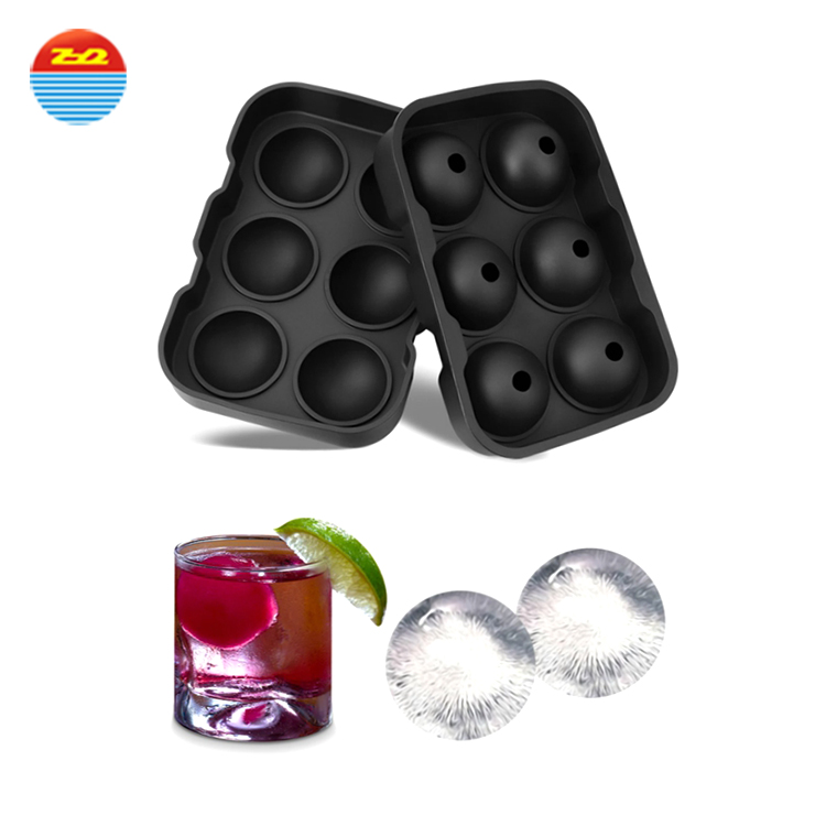Novelty round ball easy release shaped non plastic large wholesale make your own custom personalized silicone ice cube tray mold