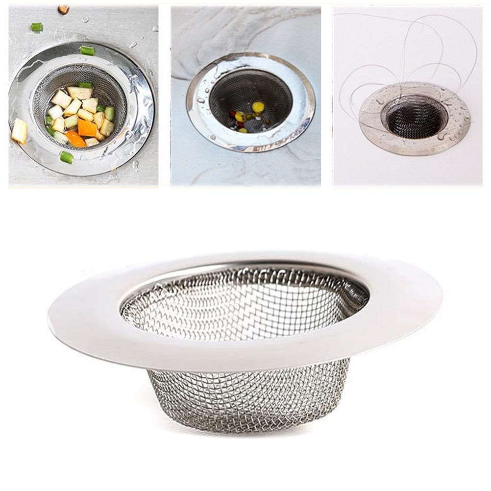 Sink Filter For Kitchen Bathroom Home，Custom Diameter ， Stainless Steel Sink Drainer Mesh