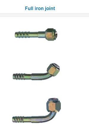 Straight O-ring Female Auto Air Conditioning Fittings Auto Air Conditioning Hoses Pipe Iron fittings connectors