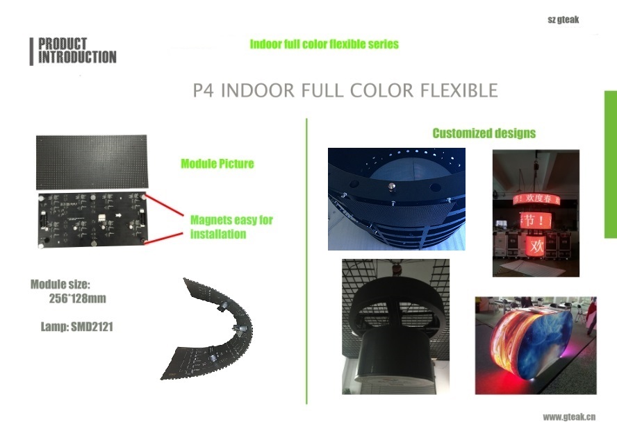 HD full color curved led tv display screen for indoor led advertising display screen curve