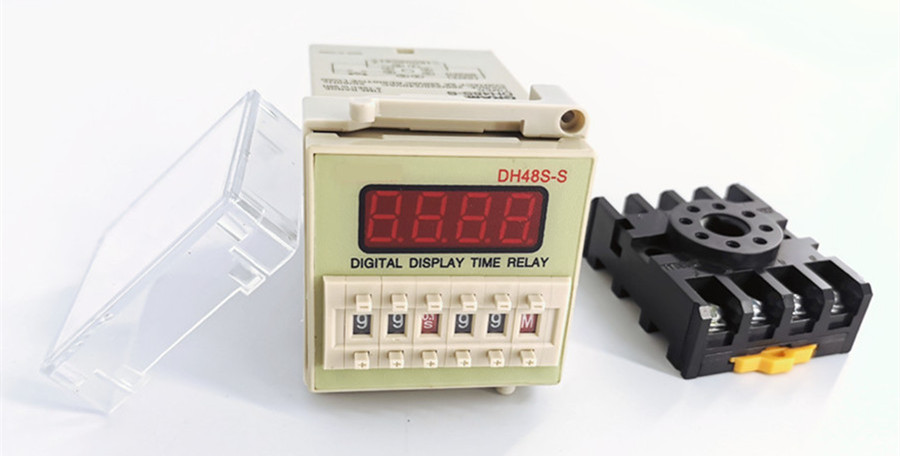 DH48S-2Z 12vdc 24vdc 220vac 380vac Digital Timer 6 time range adjustable 0.1s~99h on-delay time relay