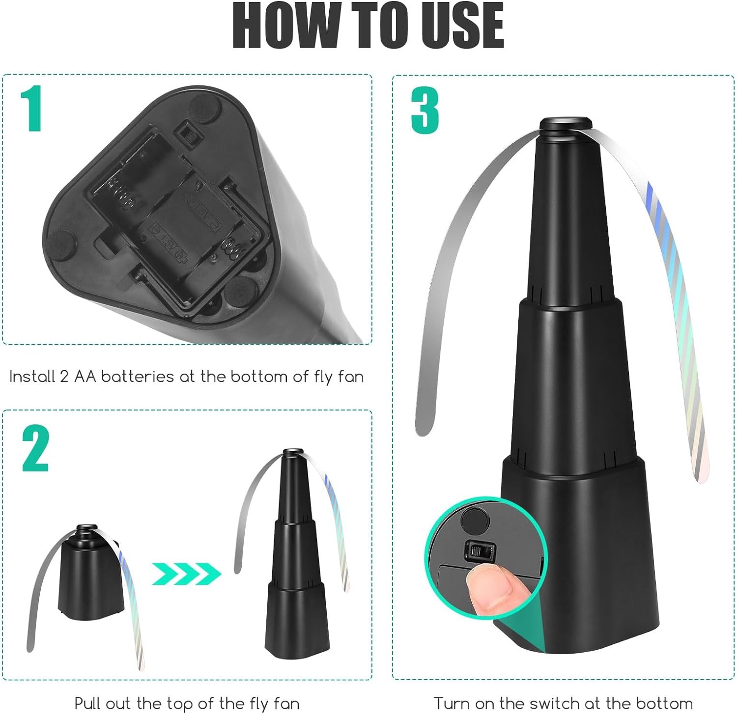 JZ Portable Mosquito Repellent Stand Fan Electrical Fly Repellent Fan Usb Charge Fly Catcher Fan