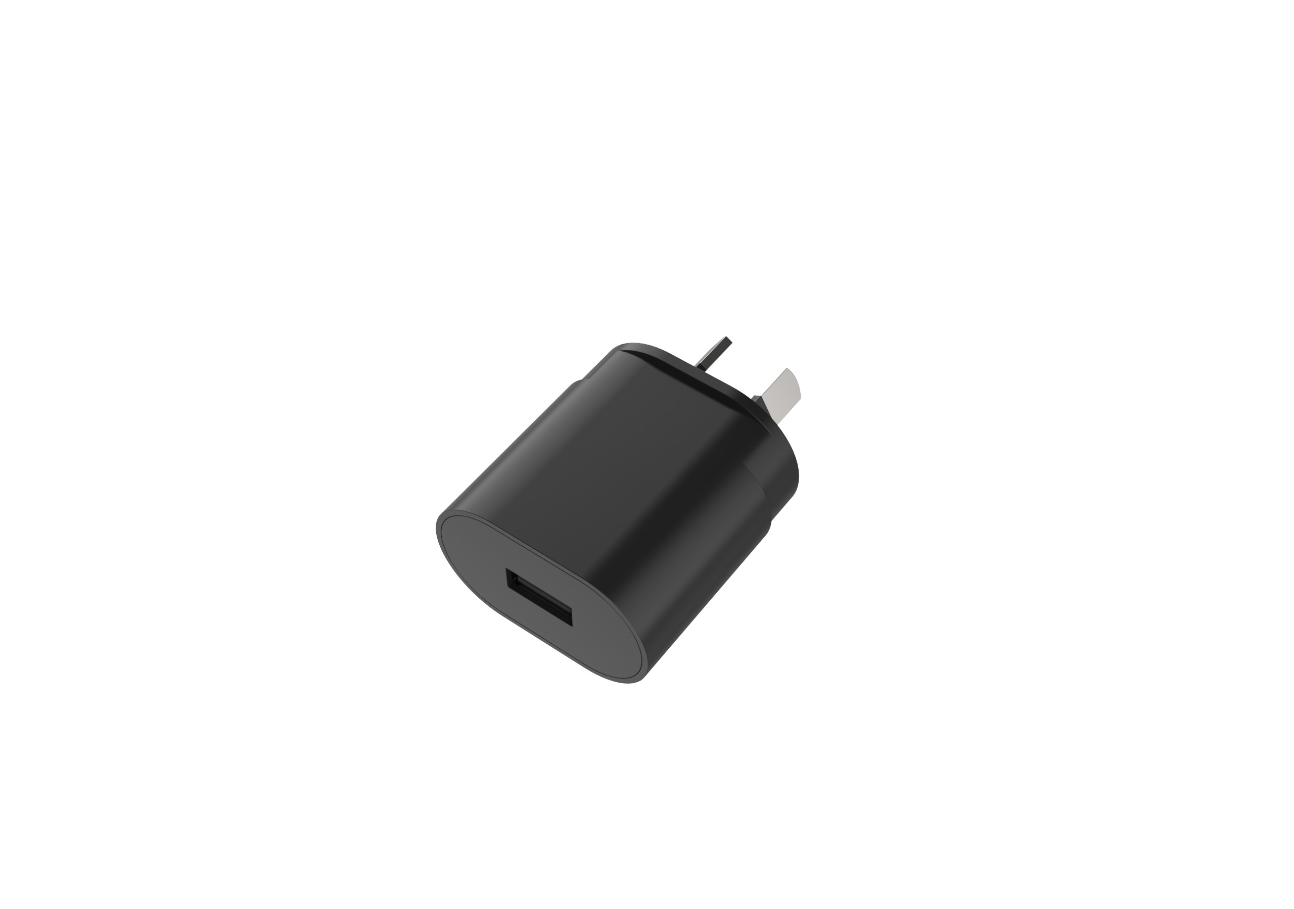 Small Size 5V 2A Wall Charger With AU Plug Black Color
