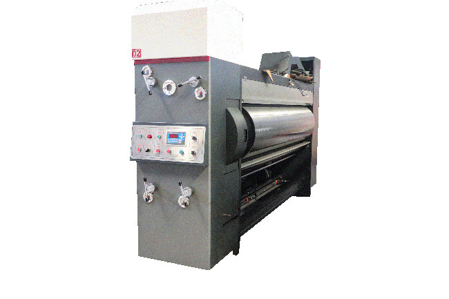 Corrugated Box Cartonbox 2 Color Flexo Printing Machine With Die Cutter