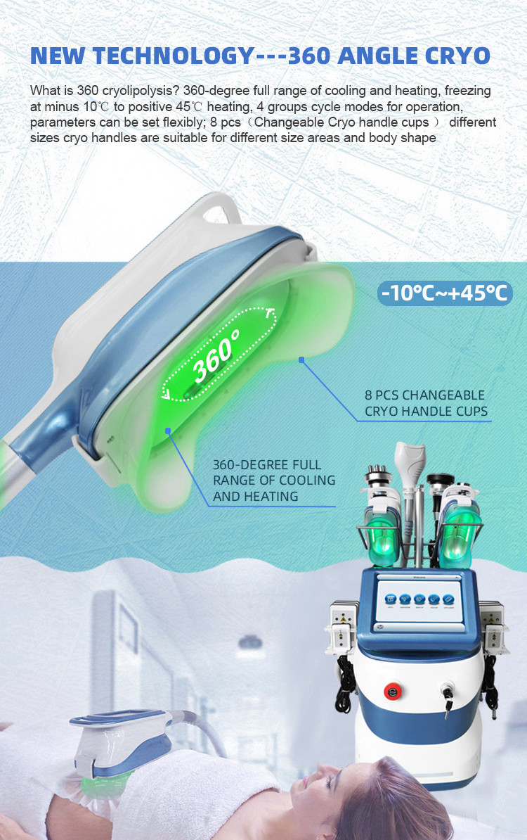 360 Cryolipolysis Slimming Machine Fat Freezing Lymphatic Drainage Device