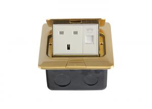 China Multi - Application Brass Floor Socket  Pop Up Type With Cast Iron Junction Box on sale