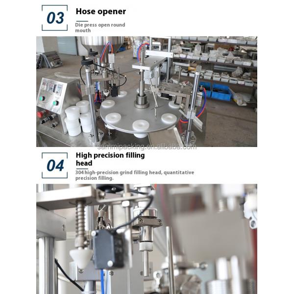 High Speed Automatic Ultrasonic Soft Tube Filling and Sealing Machine Cheap Price Cosmetic Plastic Tube Packaging Solution