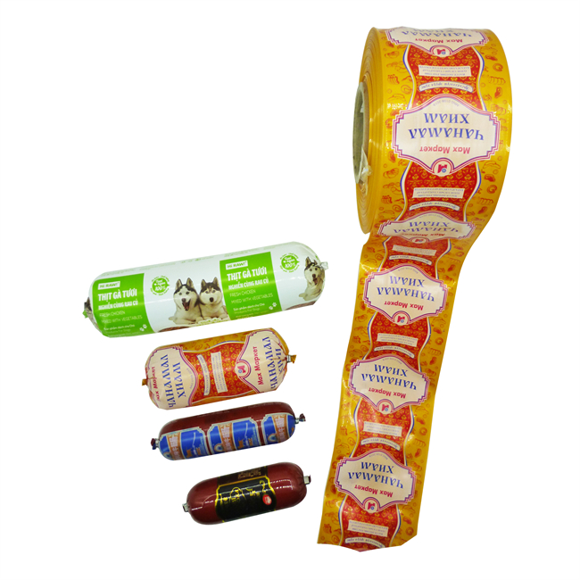 Polyamide Sausage Casing 75mm Width Custom Logo Flexography Printing Sausage Casing