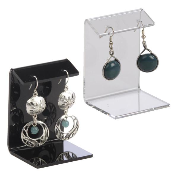 T-Shape Clear Acrylic Jewelry Earring Display Acrylic Jewellery Earring Holder