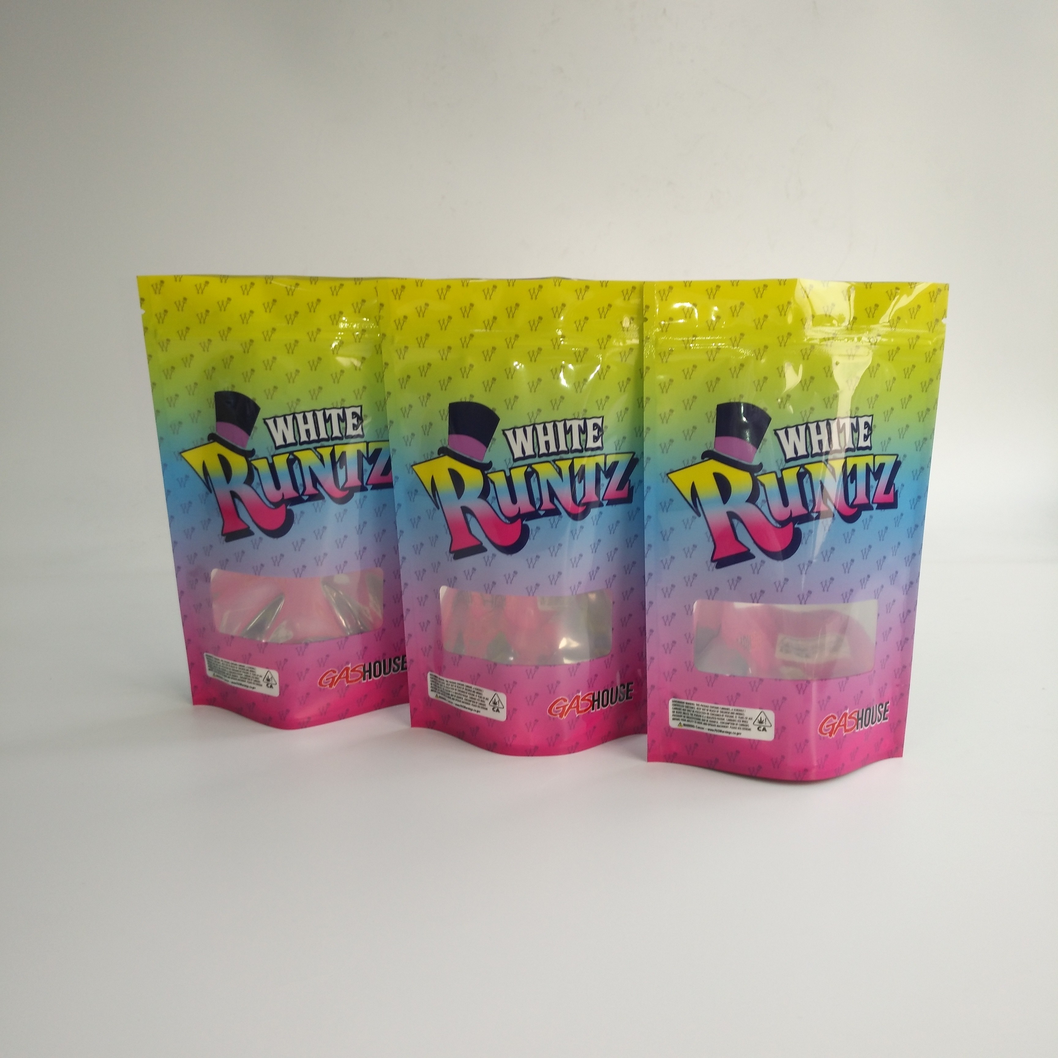 Child Smell Proof Herbal Incense Packaging PET CBD Weed VMPET Herbal Weed Bag