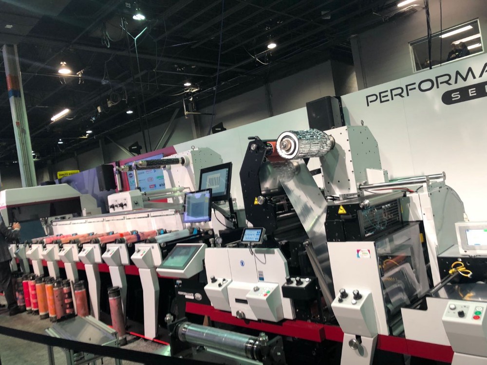 Water Cooling Narrow Web 520MM UV Flexo Printing Machine