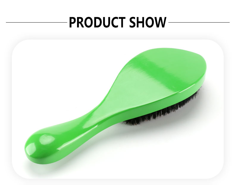 100g Boar Bristle Beard Brush 360 Curved Brush For Men Customized Color
