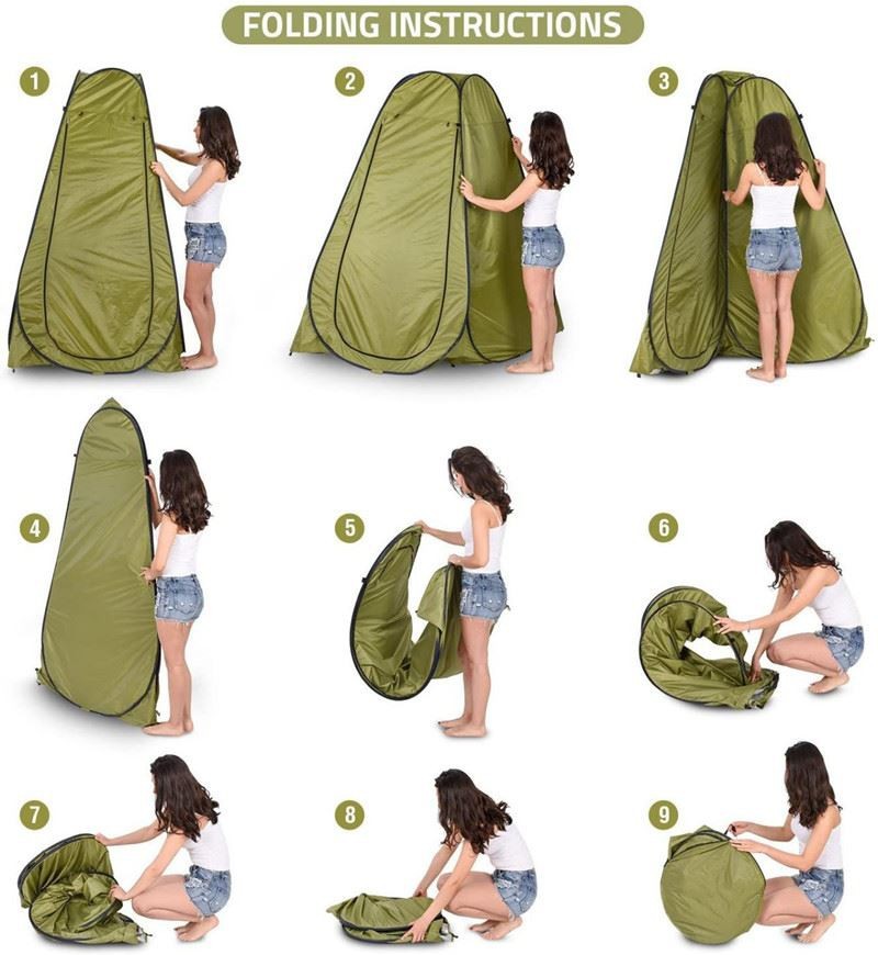 Pop Up Privacy Tent Shower Tent Portable Outdoor Camping Bathroom Toilet Tent Changing Dressing Room Privacy Shelters
