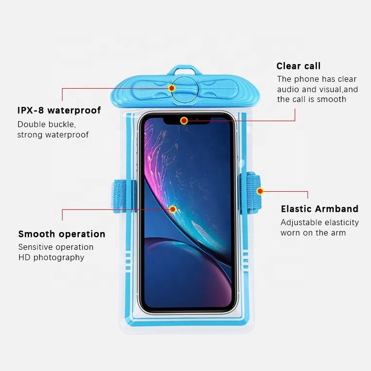 ODM Waterproof Cell Phone Pouch Waterproof Floatable Cell Phone Case Dry Pouch Bag