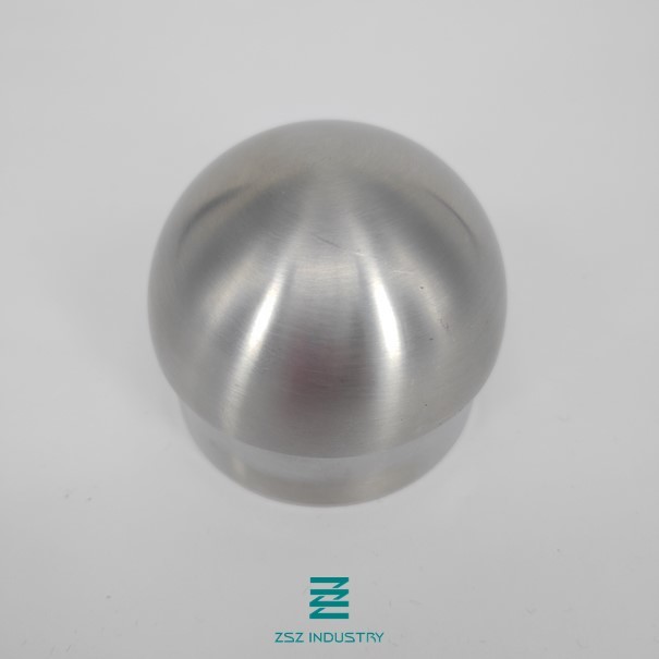Stainless Steel Railing Ball End Cap Easy Installation For Round Tubes