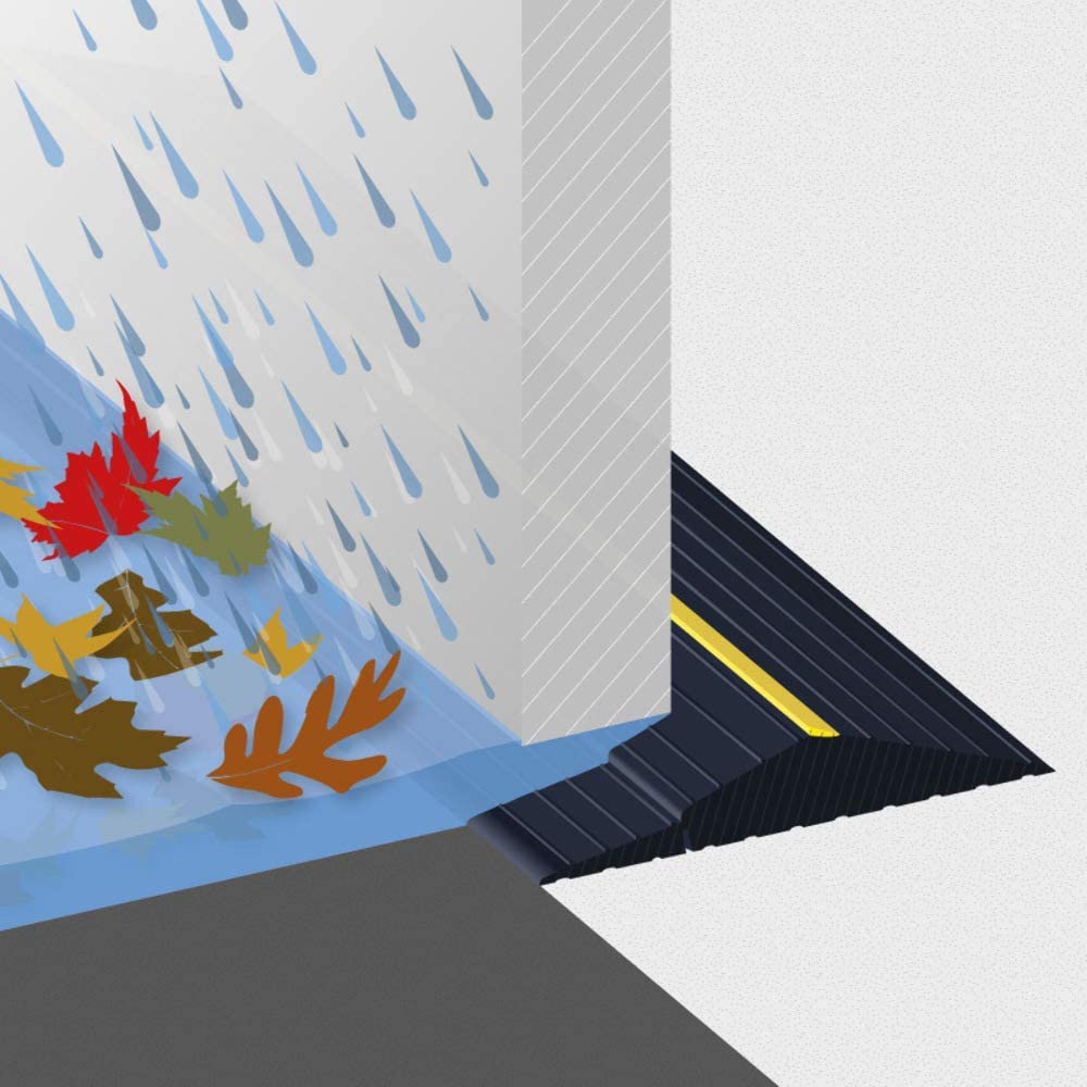 Outdoor Doorway Threshold Ramps Non-Slip Solid Rubber Portable Sill Scooter Ramp