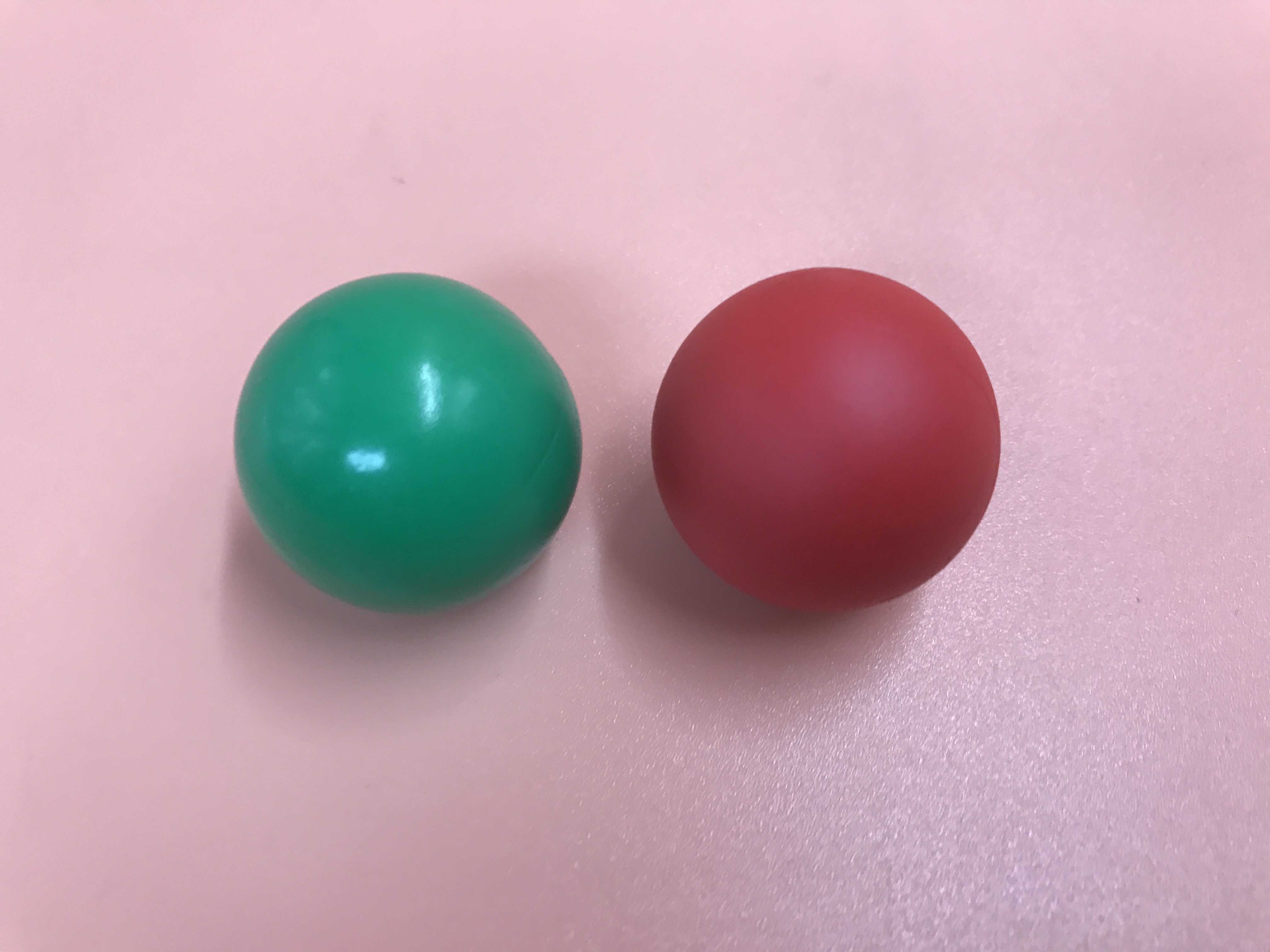 Injection molded Solid bouncy Plastic TPR， PVC Ball for Baby Toys Accessories