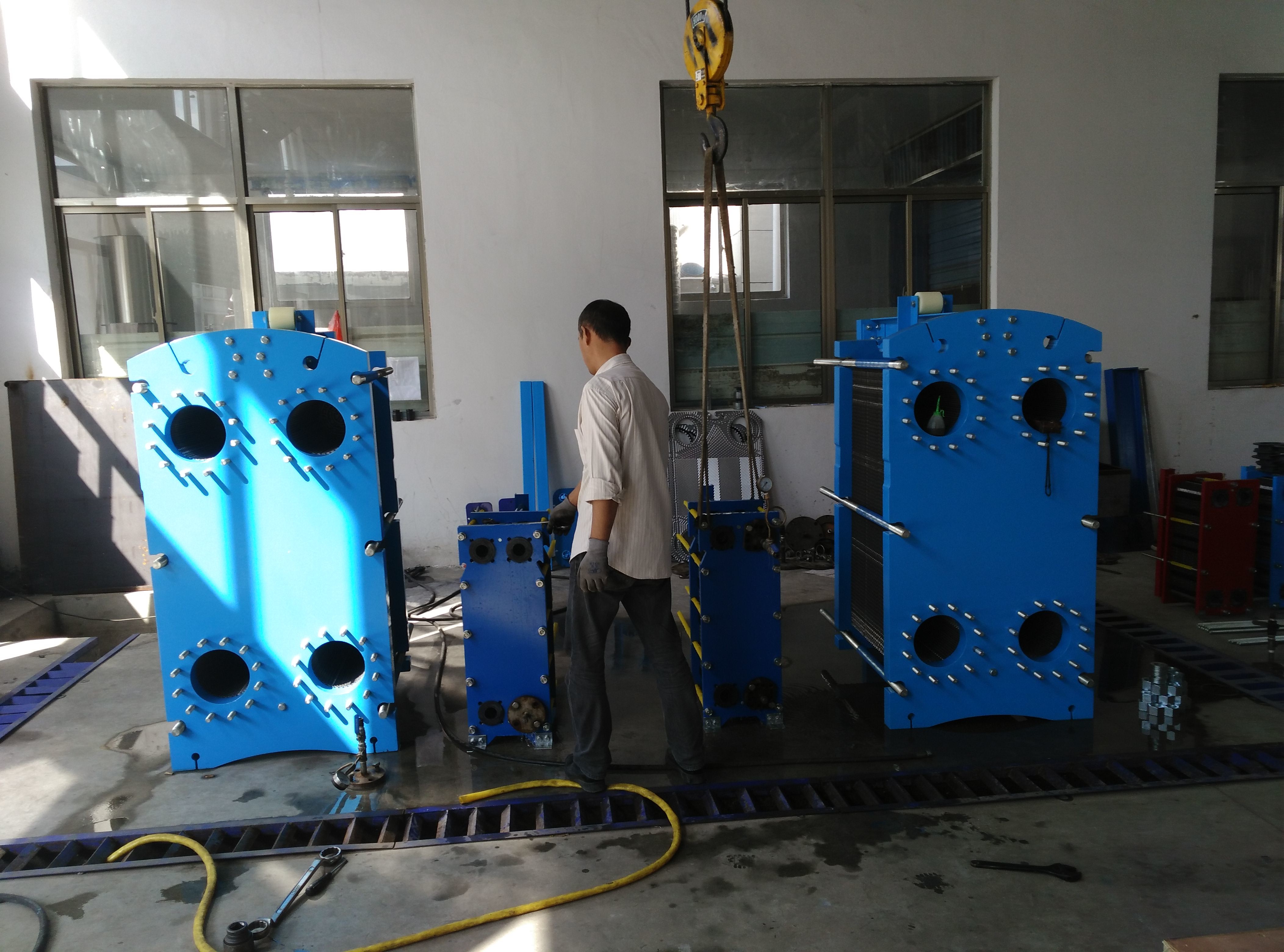 HRSB FP series yellow color AISI316 material removable plate type heater industry gasket plate heat exchanger