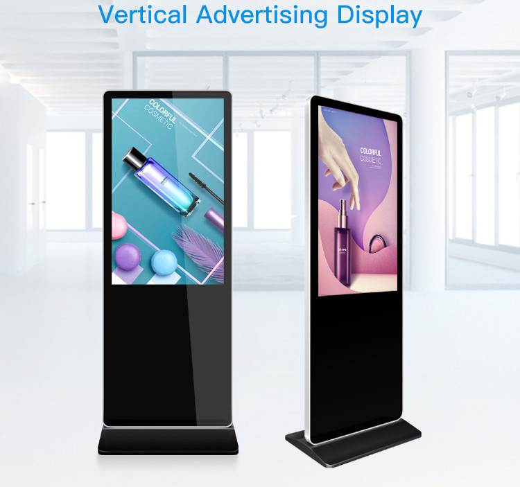 Indoor Outdoor Floor Standing Digital Signage 32 Inch LCD Advertising Displays 2000nits