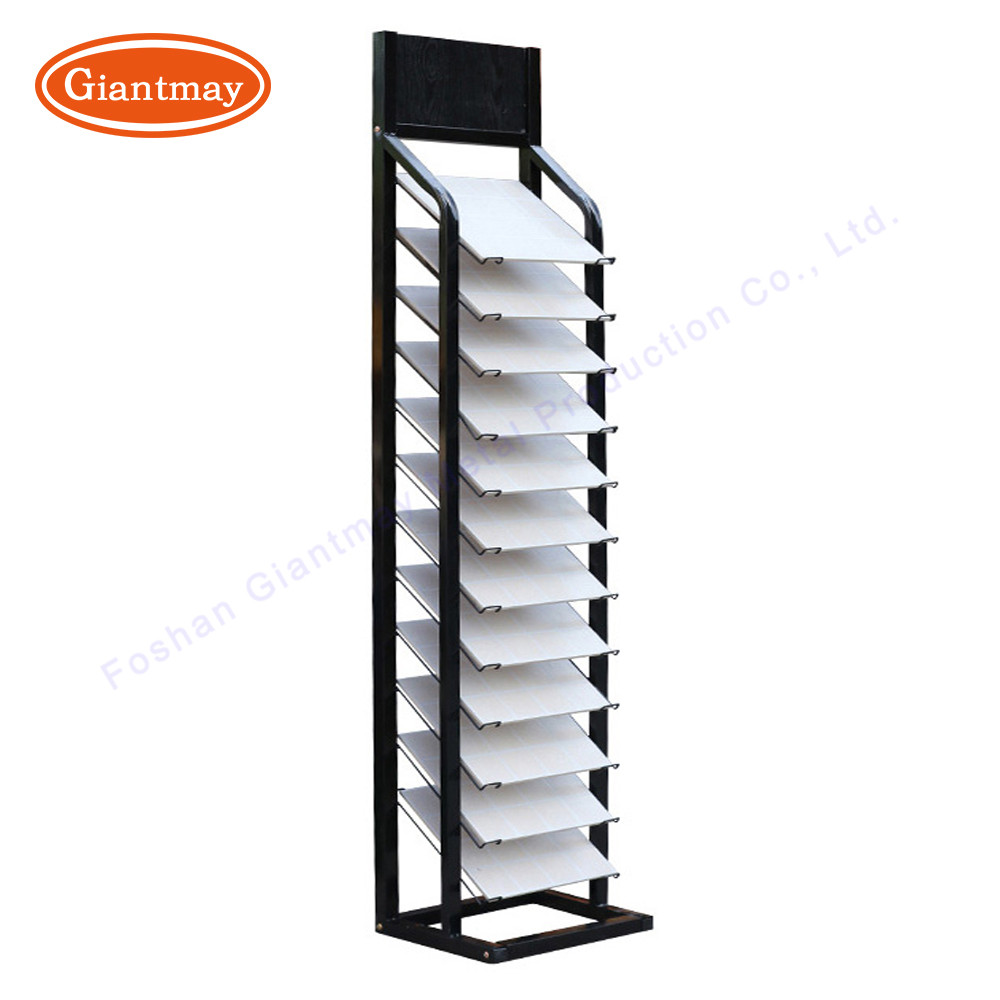 Metal Ceramic Floor Stand Stone Boards Tile Display Rack