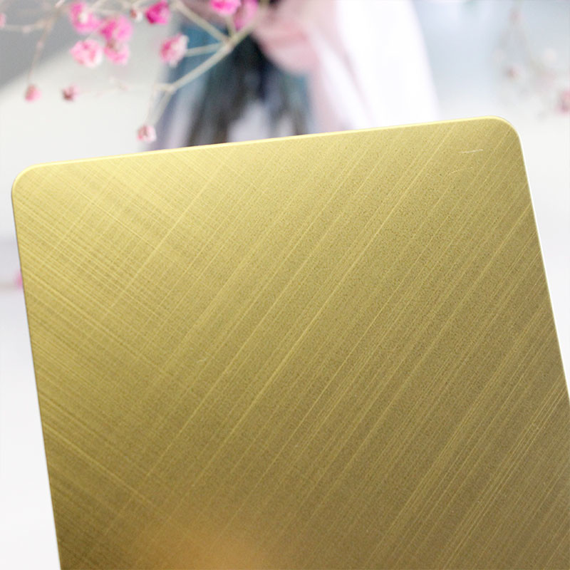 Ten Cross Brushed Stainless Steel Plates Corrosion Resistant Materials