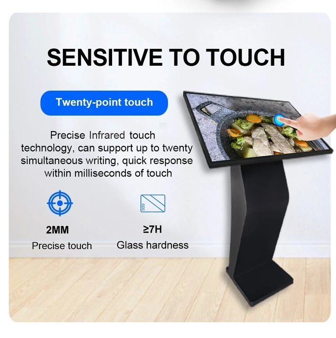 Exhibition Hall Self Service Touch Screen Kiosks 21.5 32 43 55'' Android Windows