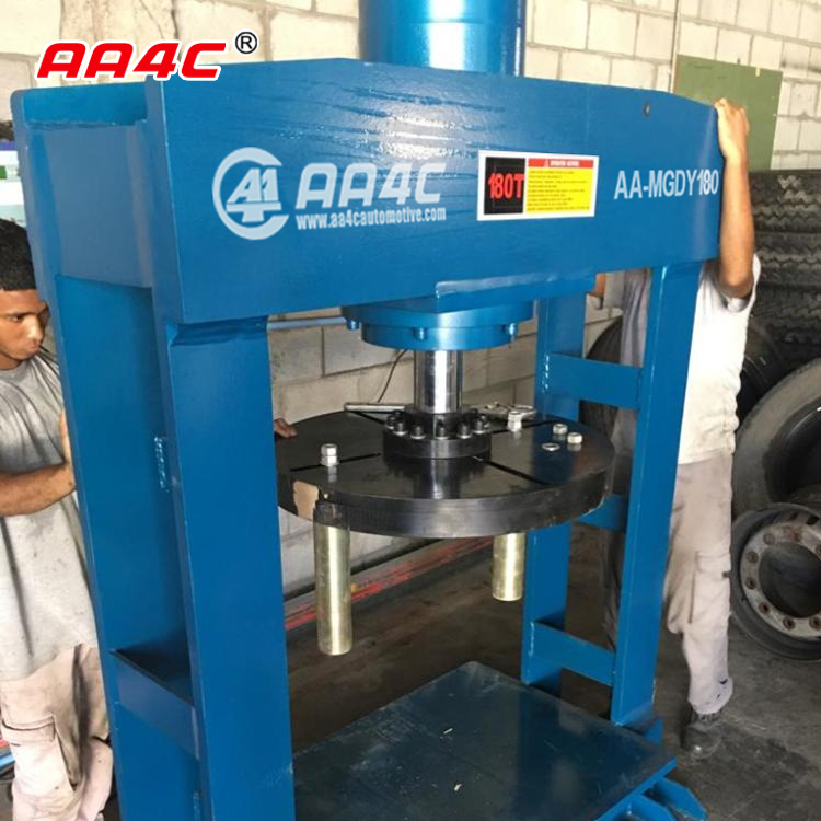 Forklift Hydraulic Tire Press Machine 75T-200T H Frame Solid Tire Service Machines