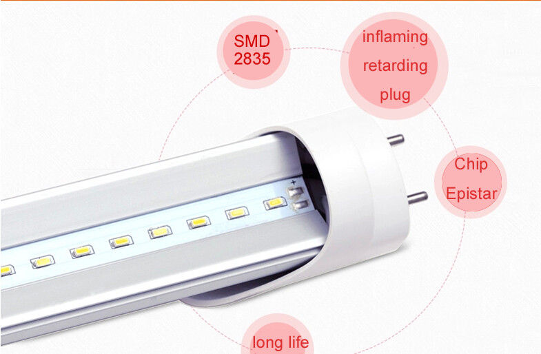 Energy Saving 4 Feet T8 LED Tube 20 Watts 95% Power Factor Low Power Consumption