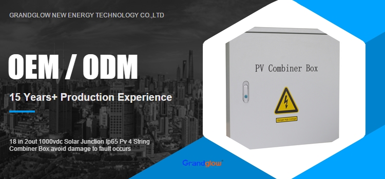 18 in 2out 1000vdc Solar Junction Ip65 Pv 4 String Combiner Box avoid damage to fault occurs