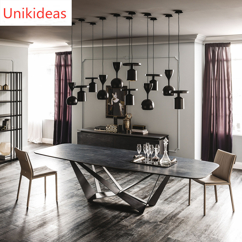 Small Luxury Dining Table And Chairs 4 Person Marble Dining Table Set 200cm 180cm 160cm 220cm