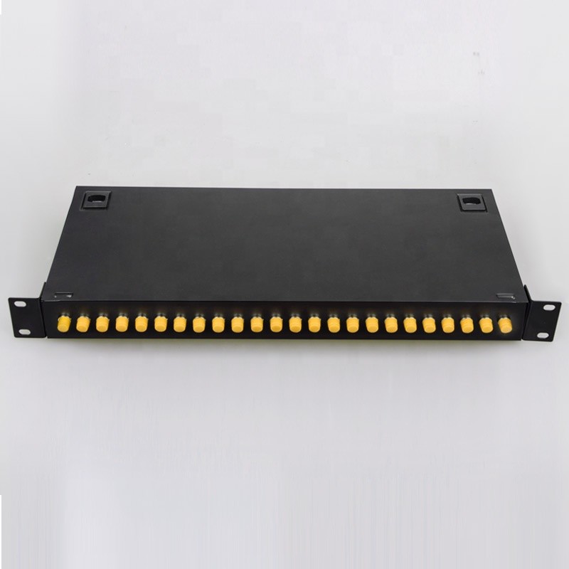 ST Connector 12 24 Port 19 Rack Mount Fiber Patch Panel