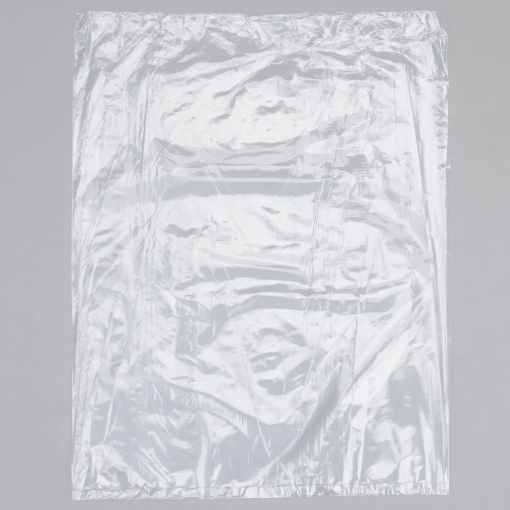 Simple Food Safe Storage Bags , Rolled Food Grade Clear Bags 10" X 14"