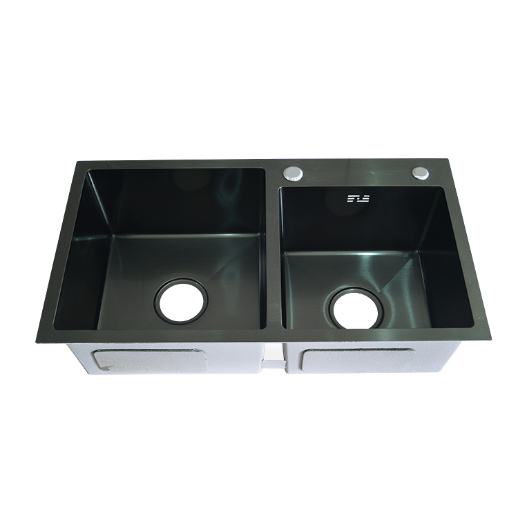 black kitchen sink