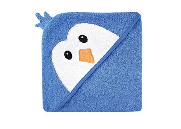 100% Cotton Customized Baby Boy Blankets , Blue Color Luxury Newborn Baby