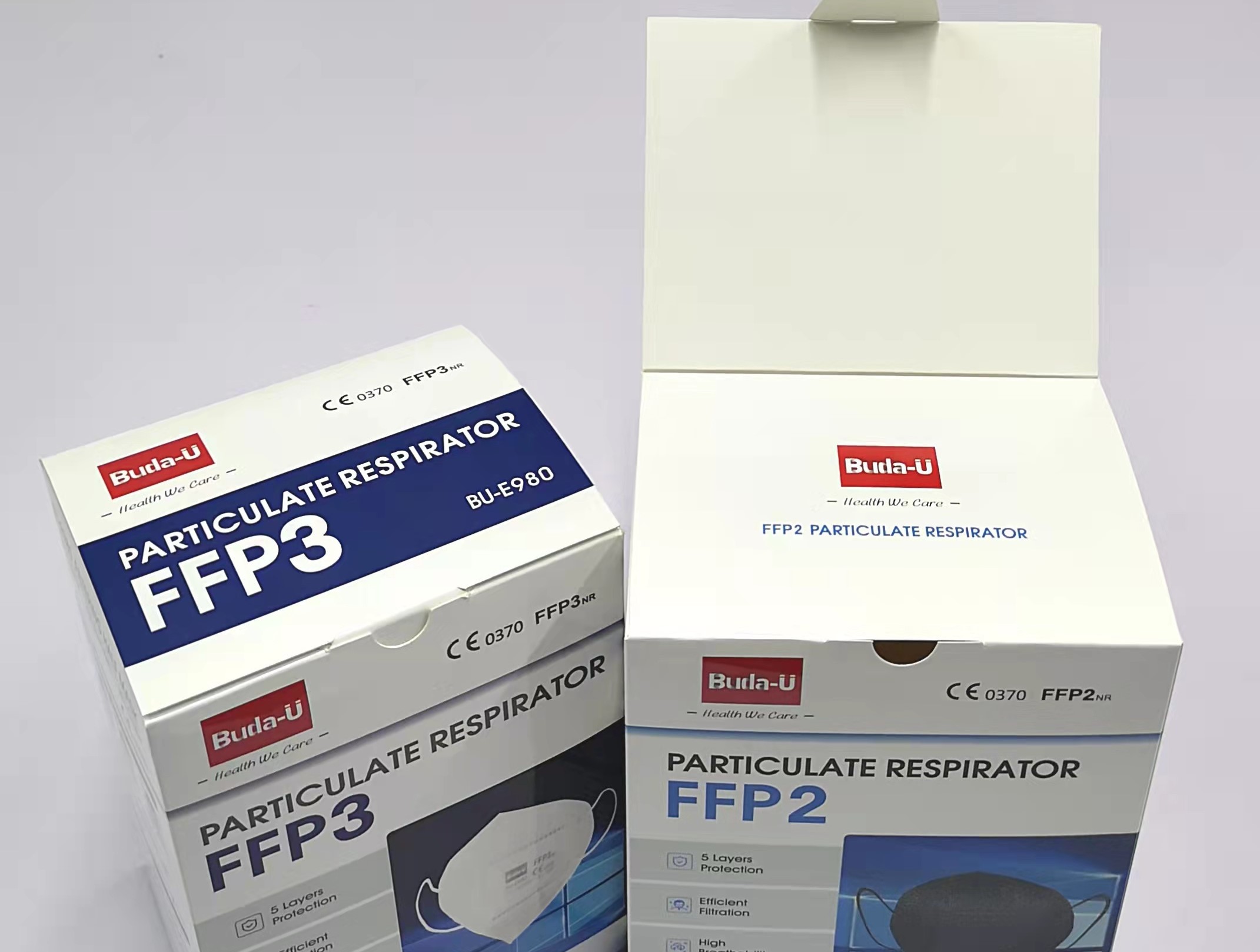White Earloop Type FFP2 Face Mask CE 0370 EN149 Protective Mask