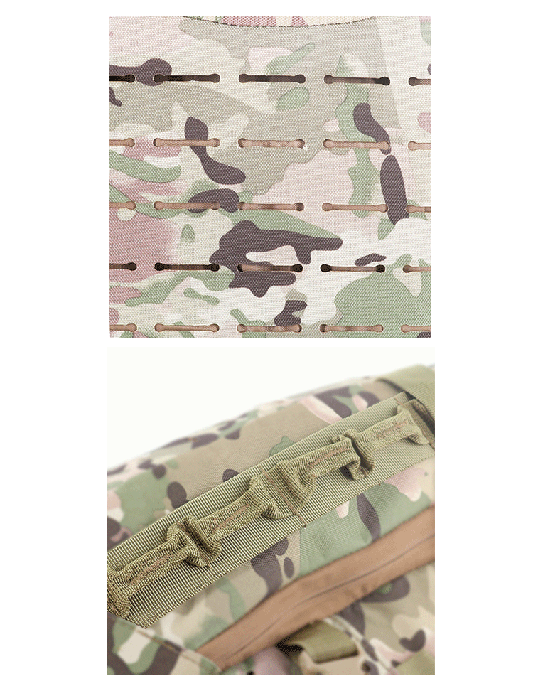 Multicolor Waterproof Backpack With Molle System For Unisex Outdoor Training And Hiking