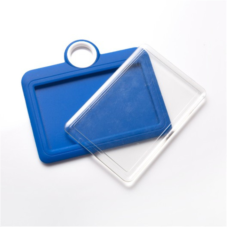 Hands-Free Convenience Customized ID Card Holder with Non-Toxic Soft Silicone Lanyard